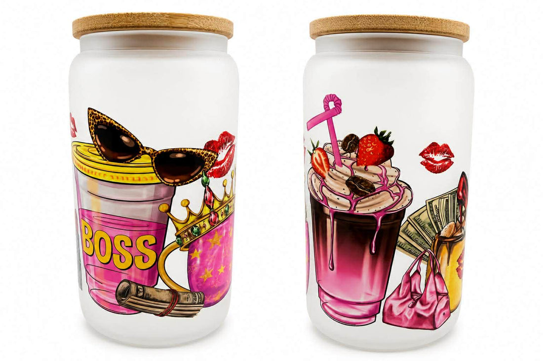 Boss Babe Frosted Glass Tumbler