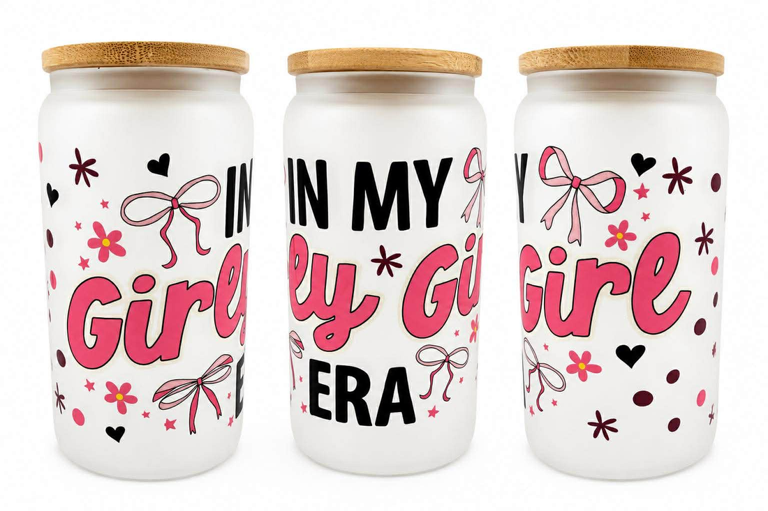 In My Girly Girl Era Frosted Glass Tumbler
