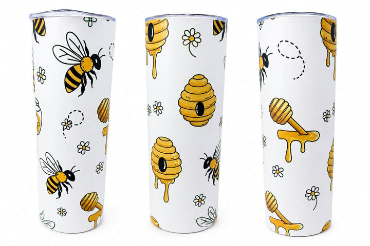 Honeybee and Hive 20oz Skinny Tumbler