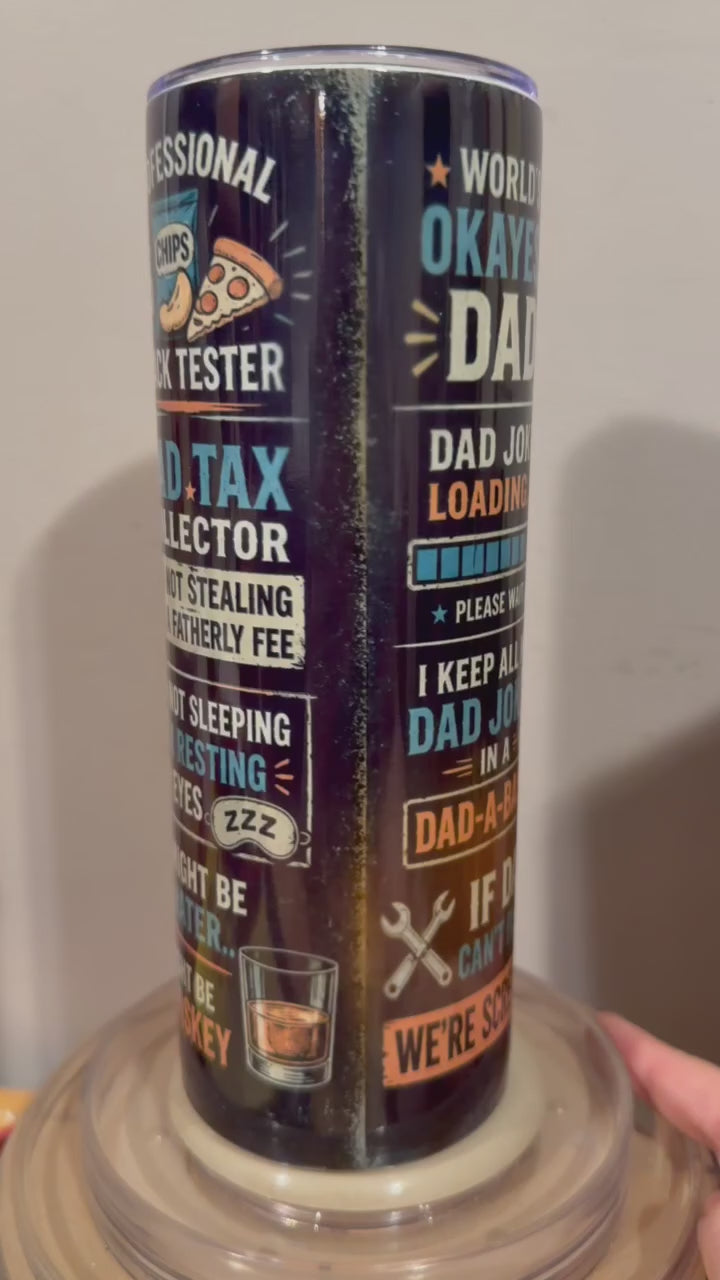 Professional snack tester tumbler
