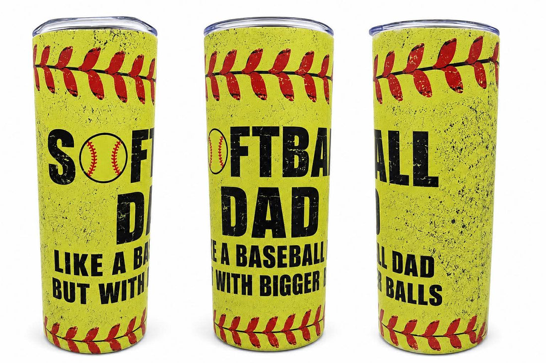 Softball Dad 20oz Skinny Tumbler