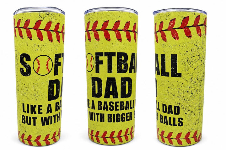 Softball Dad 20oz Skinny Tumbler